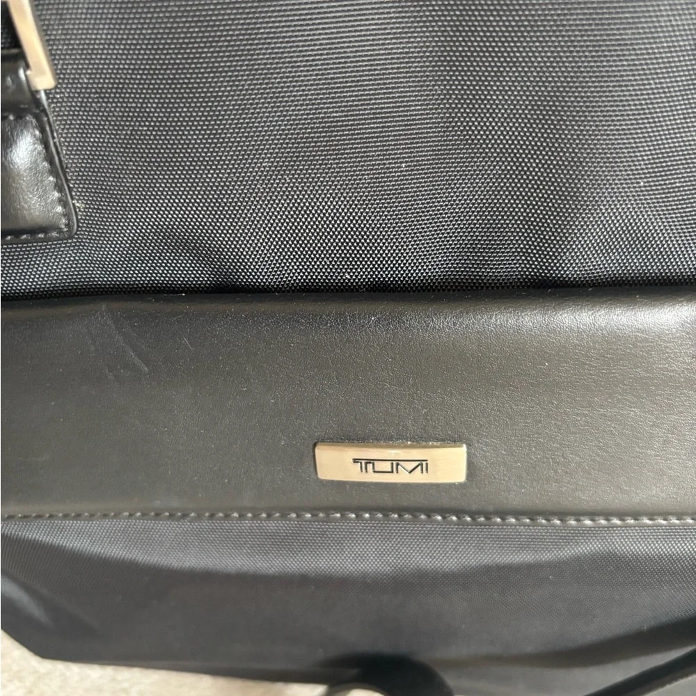 Tumi black nylon laptop/ tote bag